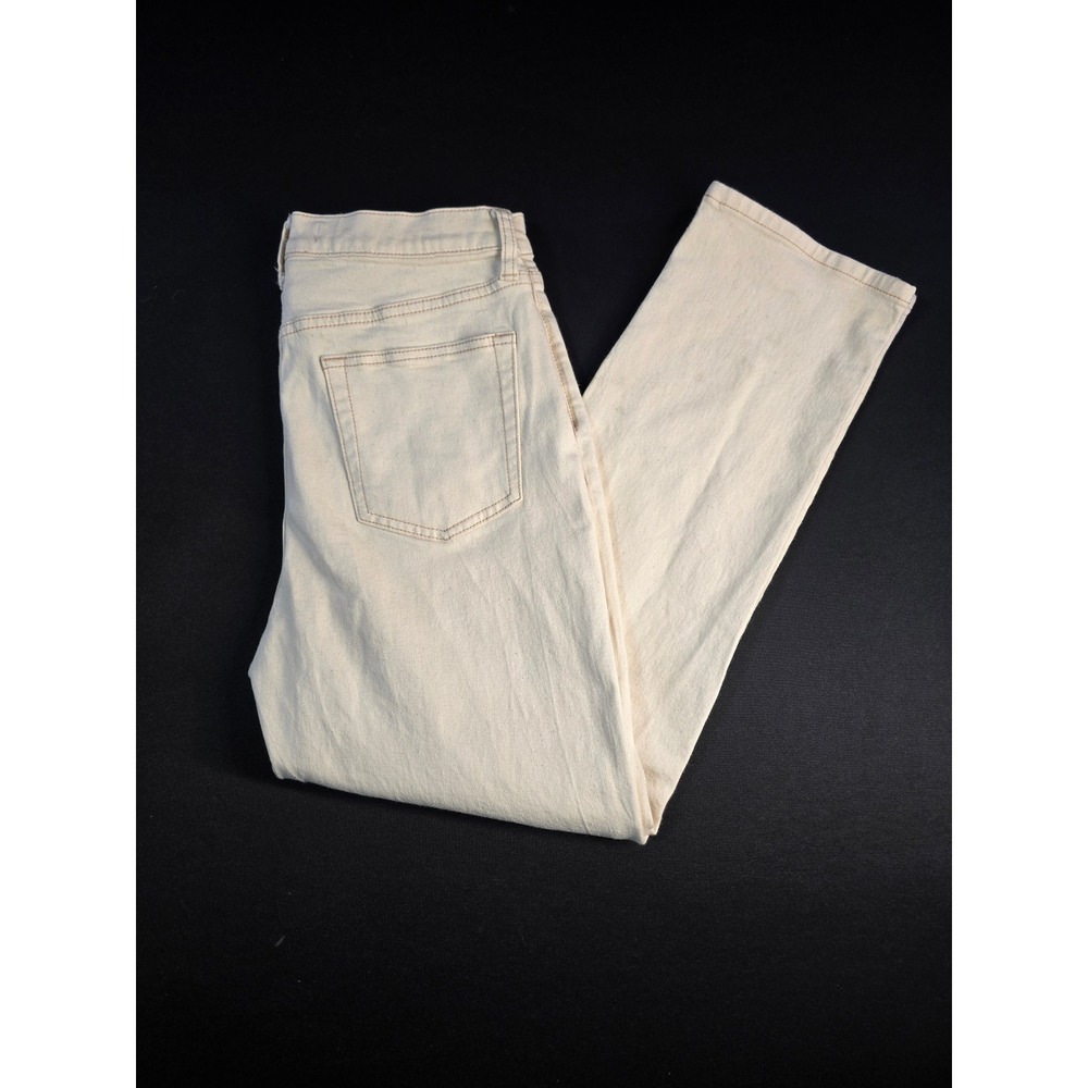 Joe's Jeans Womens High Rise Straight Leg Denim Cream Off-White Pants Size‎ 29